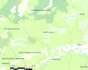 Poziția localității Saint-Julien