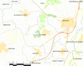 Poziția localității Tourbes