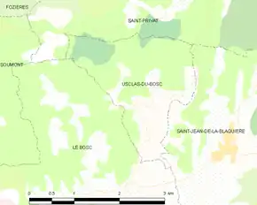 Poziția localității Usclas-du-Bosc