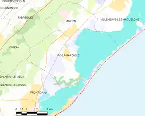 Poziția localității Vic-la-Gardiole