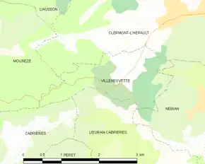 Poziția localității Villeneuvette