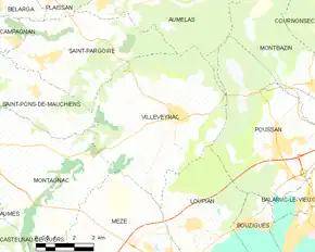 Poziția localității Villeveyrac