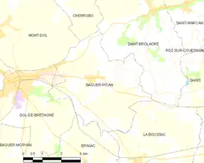 Poziția localității Baguer-Pican