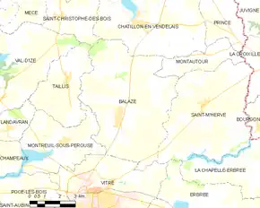 Poziția localității Balazé