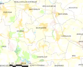 Poziția localității Bourgbarré