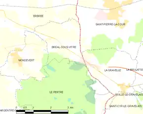 Poziția localității Bréal-sous-Vitré