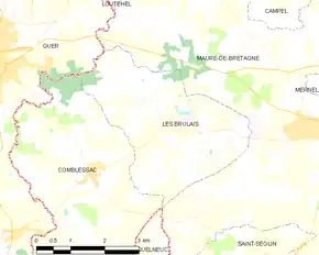 Poziția localității Les Brulais