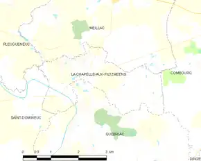 Poziția localității La Chapelle-aux-Filtzméens