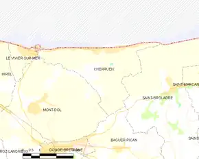 Poziția localității Cherrueix