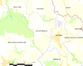 Poziția localității La Fontenelle