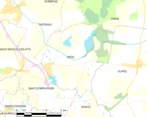 Poziția localității Hédé-Bazouges