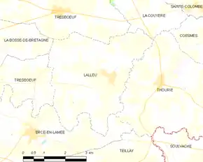 Poziția localității Lalleu