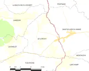 Poziția localității Le Loroux