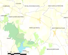 Poziția localității Marcillé-Raoul