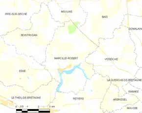 Poziția localității Marcillé-Robert