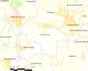 Poziția localității Nouvoitou