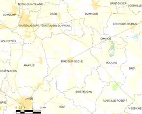 Poziția localității Piré-sur-Seiche