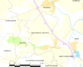 Poziția localității Saint-Brieuc-des-Iffs