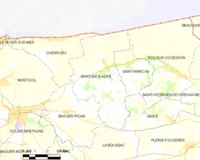 Poziția localității Saint-Broladre