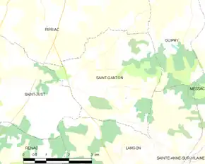 Poziția localității Saint-Ganton