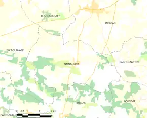 Poziția localității Saint-Just