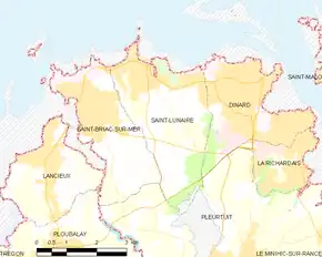 Poziția localității Saint-Lunaire