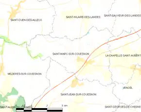 Poziția localității Saint-Marc-sur-Couesnon