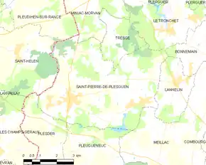 Poziția localității Saint-Pierre-de-Plesguen