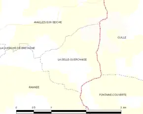 Poziția localității La Selle-Guerchaise