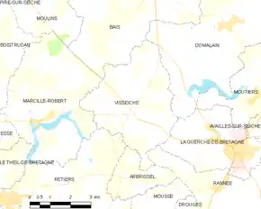 Poziția localității Visseiche