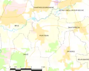 Poziția localității Pont-Péan