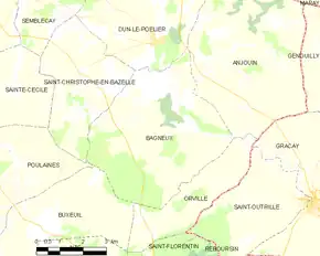 Poziția localității Bagneux