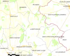 Poziția localității La Berthenoux