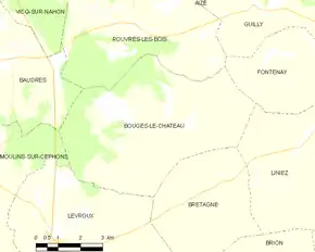 Poziția localității Bouges-le-Château