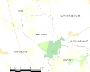 Poziția localității La Buxerette