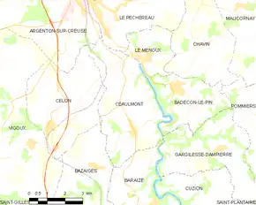 Poziția localității Ceaulmont