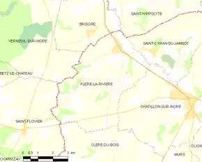 Poziția localității Fléré-la-Rivière