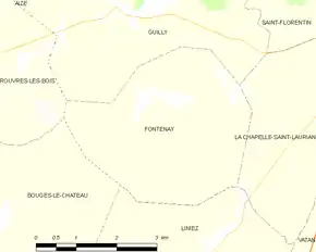 Poziția localității Fontenay