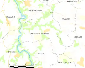 Poziția localității Gargilesse-Dampierre