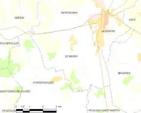 Poziția localității Le Magny