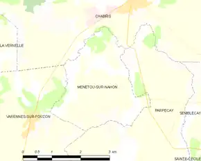 Poziția localității Menetou-sur-Nahon