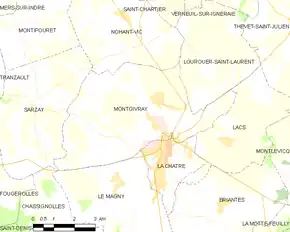 Poziția localității Montgivray
