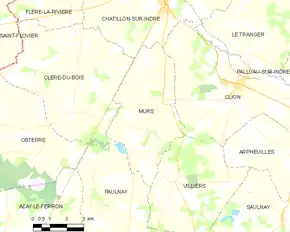 Poziția localității Murs