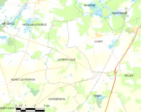 Poziția localității La Pérouille