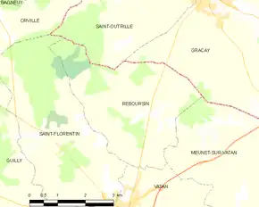 Poziția localității Reboursin