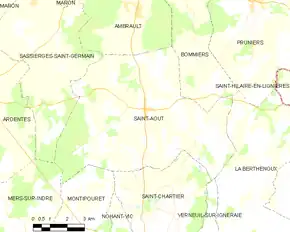 Poziția localității Saint-Août