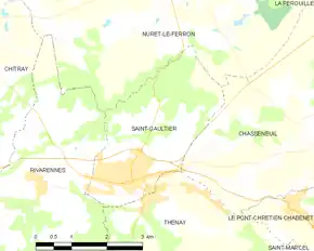 Poziția localității Saint-Gaultier