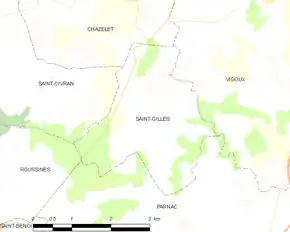 Poziția localității Saint-Gilles