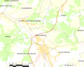 Poziția localității Saint-Marcel