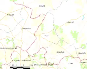 Poziția localității Tilly